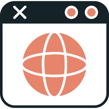 tarayıcı web sayfası simgesi, vektör illüstrasyon tasarımı