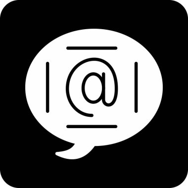 ileti ikonu vektör illüstrasyonu