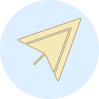 Vektör çizim, basit simgesi tasarım