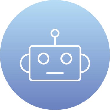 Robot simgesi, vektör çizimi