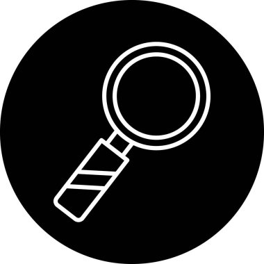 Büyütme cam simgesi vektör illüstrasyonu