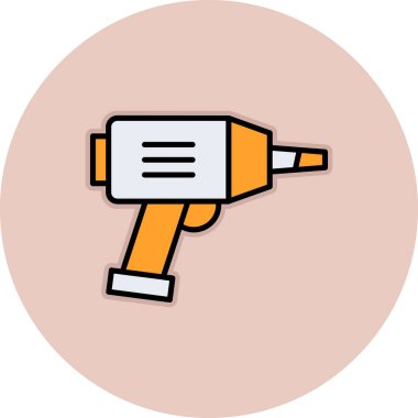 boya fırçası ikonu. Web için boya fırçası vektör simgelerinin karikatür çizimi