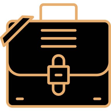 Çanta. Web simgesi basit illüstrasyon