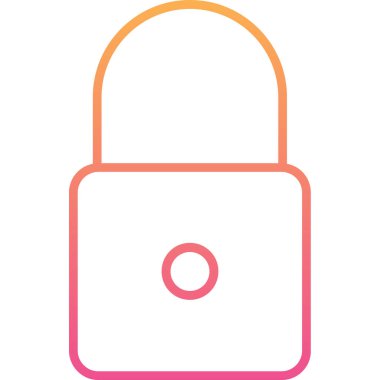 ikon vektör illüstrasyonunu kilitle