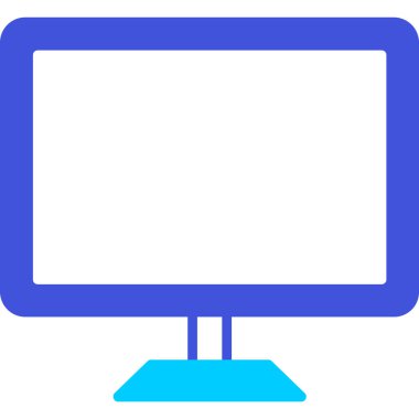 bilgisayar görüntüleme simgesi düz biçimli