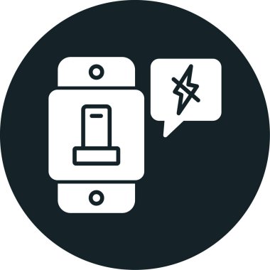 Moda tarzında izole edilmiş telefon simgesi