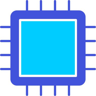 Çip simgesi vektör illüstrasyonu