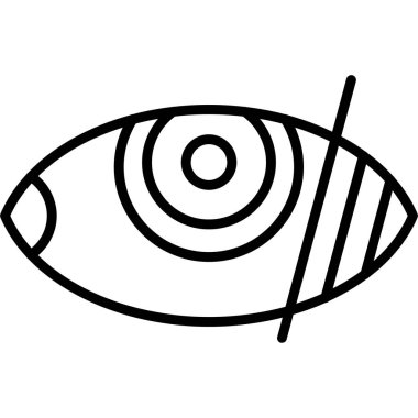 Göz simgesi vektör illüstrasyonu