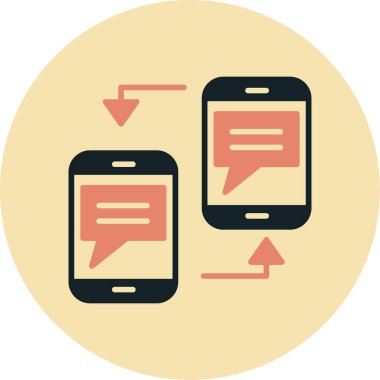 ileti simgesi, vektör illüstrasyonu