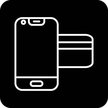 akıllı telefon simgesi soyut arka grupta izole edildi