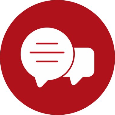 Sohbet simgesi vektör illüstrasyonu