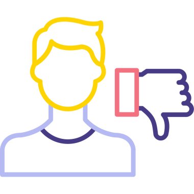 simge vektör illüstrasyonundan hoşlanmadım