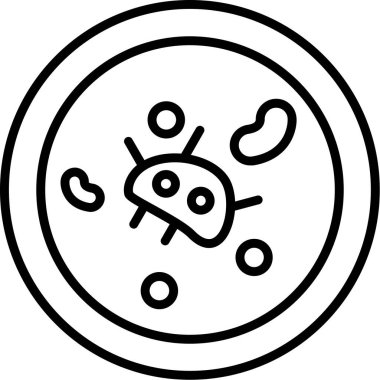 Virüs. Web simgesi basit illüstrasyon