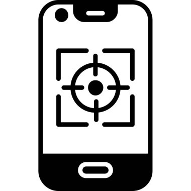 Akıllı Telefon Vektör Satırı Simge Tasarımı