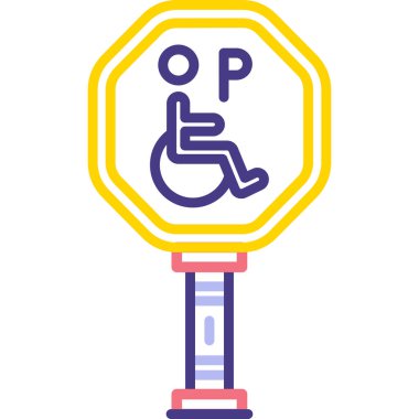 İşareti otopark. Vektör çizim