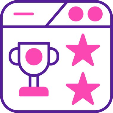 Rozet. Web simgesi basit illüstrasyon