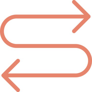 yön sağ kontur simgesi