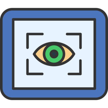 Göz simgesi vektör illüstrasyonu