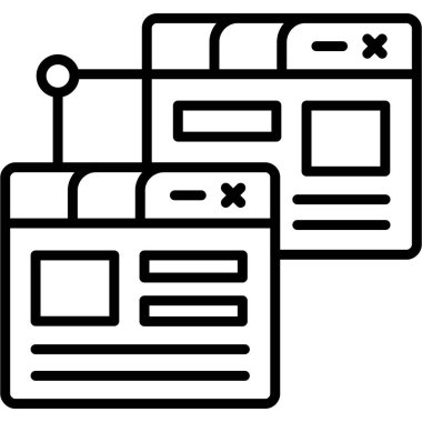 Web tasarım simgesi, vektör illüstrasyonu