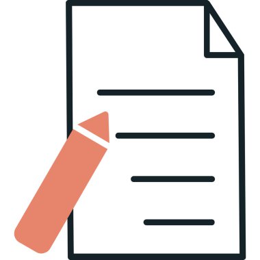 belge vektör simgesi modern basit illüstrasyon