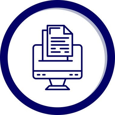 Dosya simgesinin vektör illüstrasyonu