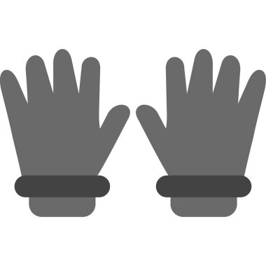 Eldiven ikonlu eller. Web için eldiven vektör simgesi olan ellerin basit çizimi