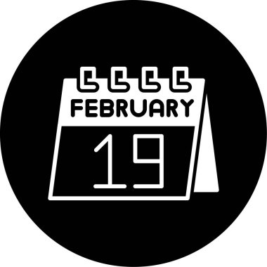 Takvim simgesinin vektör illüstrasyonu