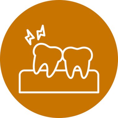 Diş simgesinin vektör illüstrasyonu