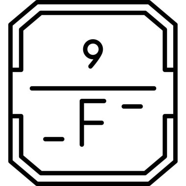 Bir b 9 simgesinin vektör illüstrasyonu