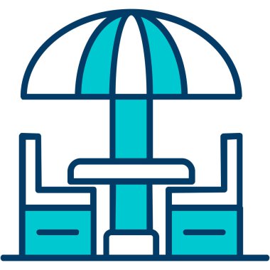 Kumsal. Web simgesi basit illüstrasyon