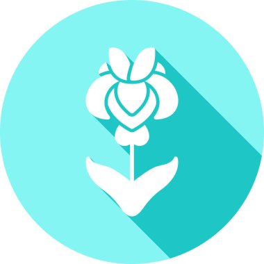 Çiçek. Web simgesi basit illüstrasyon