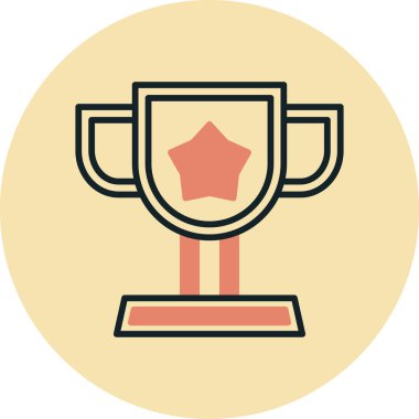 Kupa. Web simgesi basit tasarım