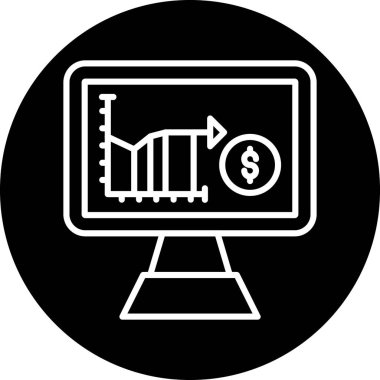 Bir iş simgesinin vektör illüstrasyonu