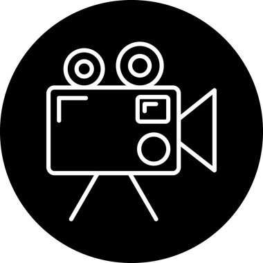 kamera simgesi vektör illüstrasyonu