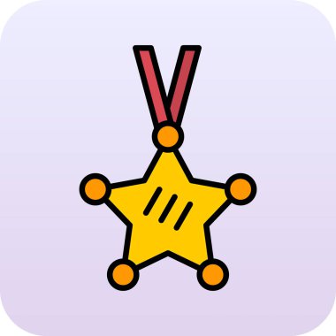 Yıldız simgesinin vektör illüstrasyonu