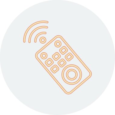 Uzak kontrol simgesi, modern vektör illüstrasyon tasarımı