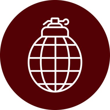 Küre. Web simgesi basit illüstrasyon