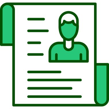 Bir erkek simgesi vektör illüstrasyonlu kimlik kartı