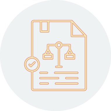 kanun vektör çizgisi simgesi, vektör, beyaz arkaplan üzerindeki illüstrasyon