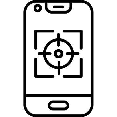 akıllı telefon simgesi vektör illüstrasyonu