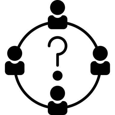 Bir insan simgesinin vektör illüstrasyonu