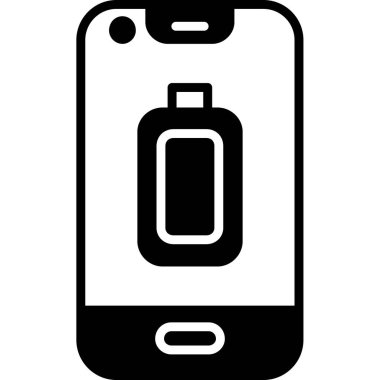 Akıllı telefon simgesi. Web için akıllı telefon vektör simgesinin basit illüstrasyonu