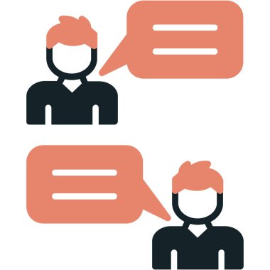 Sohbet simgesi vektör illüstrasyonu