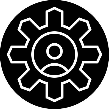 Ayarları dişli vektör simgesi