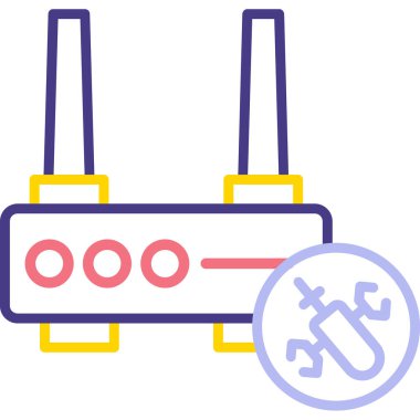 Yönlendirici simgesi, vektör illüstrasyonu