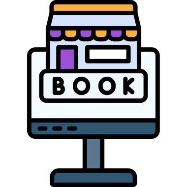 Kitap. Web simgesi basit illüstrasyon