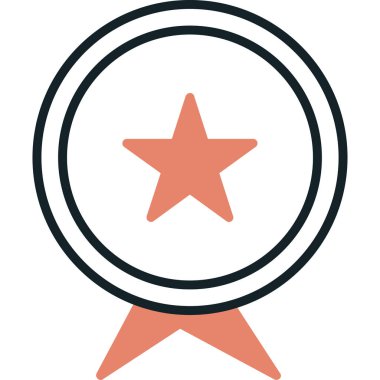 yıldız düz vektör simgesi