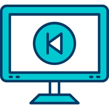 video simgesi, vektör illüstrasyonu