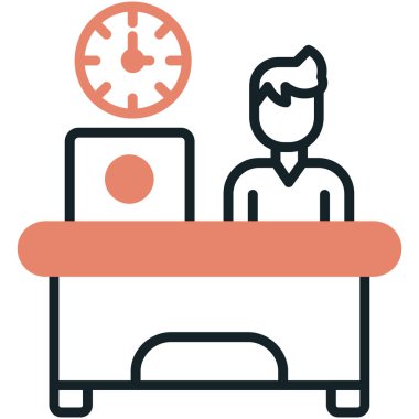 Otel resepsiyonu. Basit tasarım