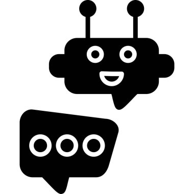 Sohbet simgesi vektör illüstrasyonu